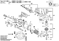 Bosch 0 601 380 042 GWS 7-115 Angle Grinder 240 V / GB Spare Parts GWS7-115